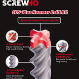 6.5 x 120mm SDS Plus Drill Bit 4 Cutter Solid Carbide Tip
